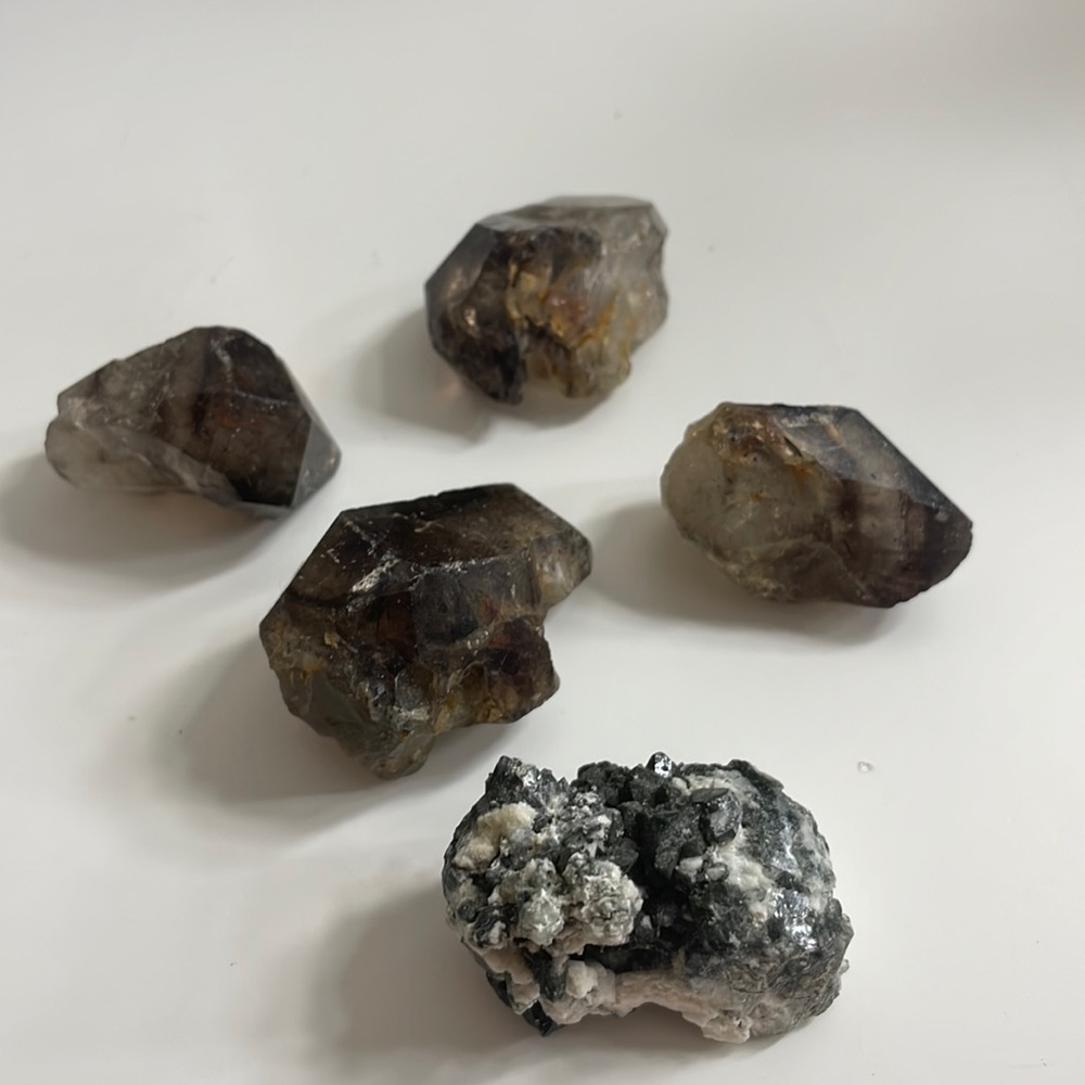 Smokey Quartz and Crystal